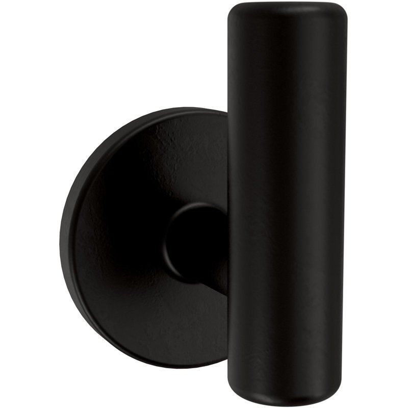 Crochets muraux à tige cylindrique Franklin Gold, Noir mat