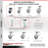 4 Piece Thermoplastic Caster Set
