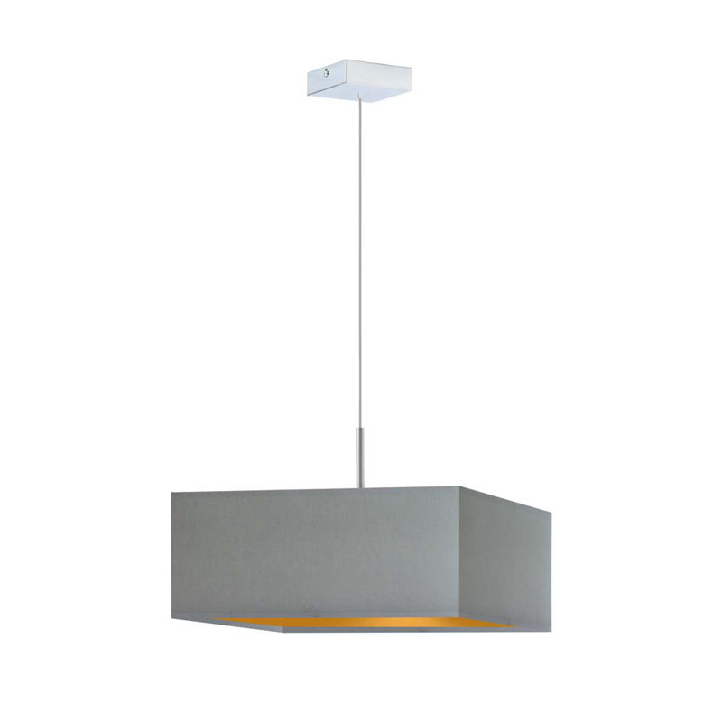 Gissella 3 - Light Single Pendant, Grey, Silver/White