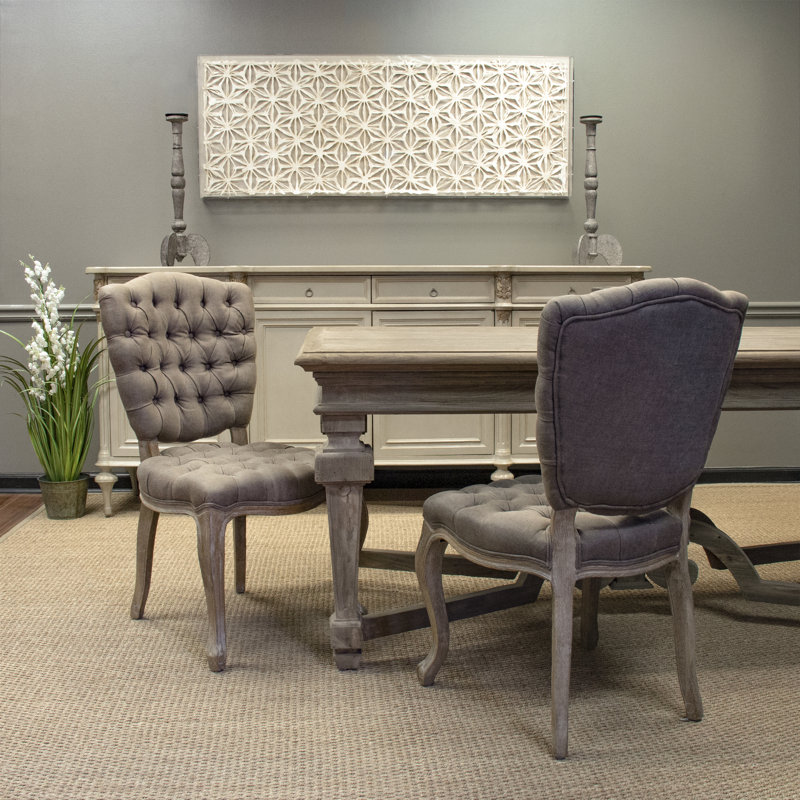 Piaf Linen Tufted Side Chair