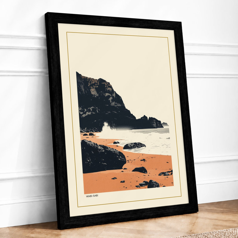 Headland Coastal - Print, A2 - 59.4 x 42.0 cm, Black
