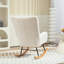 Mahalia Teddy Velvet Rocking Chair-1468673987