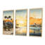Paysage urbain côtier coucher de soleil - art mural coucher de soleil côtier-1324659106-1324659108