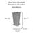Good Ideas 45 Gallons Plastic Drainable Dual Overflow Planter Rain Barrel-36303526