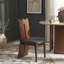 Chaise rembourrée en bois massif Kieran-610533846