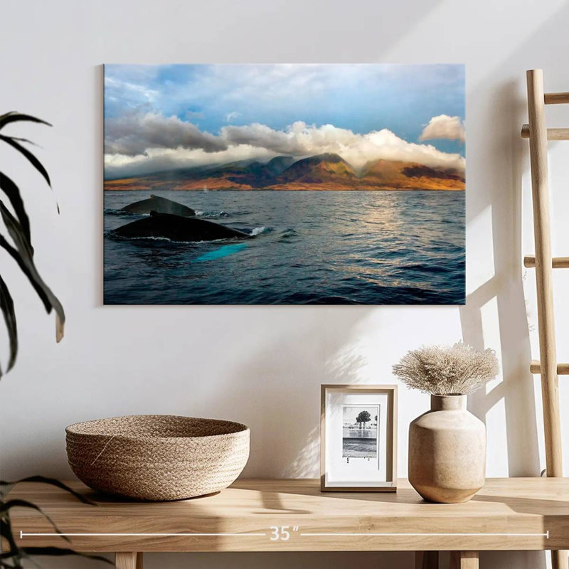 Hannes Maui Humpback Whales, 16" H x 24" W