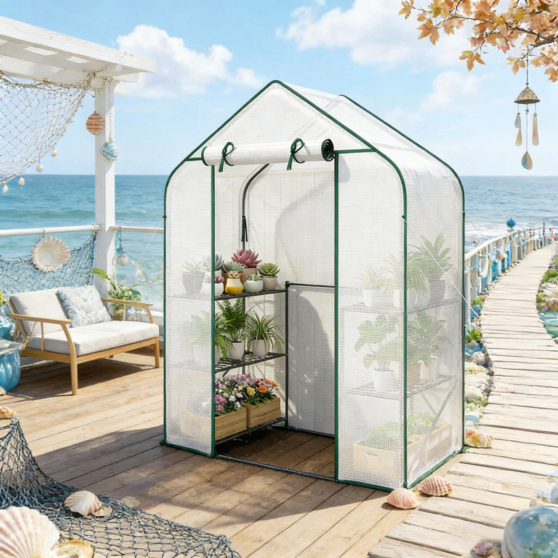 Garden Greenhouse,Outdoor Greenhouse,Spacious Greenhouse, Dark Green/White