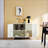 Ideboard With Wavy Texture Buffet Cabinet