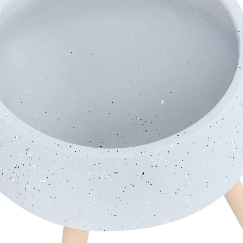 Jardinière grise avec pieds, 8 po et 10 po de hauteur, pour le soutien des pieds de patio de chambre à coucher, / hauteur, décor