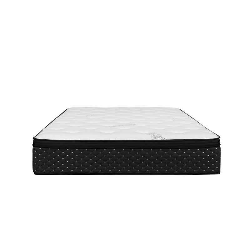 Alwyn Home Alberton Organic Medium Euro Top Innerspring Mattress, Très grand