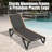 Adjustable Outdoor Chaise Lounge Set with Wheels