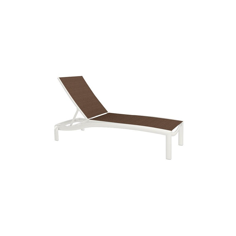 Kor Outdoor Chaise Lounge, Shell, Gold Coast