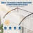 GarveeHome Clear Polycarbonate Outdoor Door Awning Canopy - 40''x80'' (100x200cm) - UV, Rain, Snow, Sun Protection - Sturdy Plastic Steel Bracket - Home Window & Entrance Shelter - Transparent-123497715