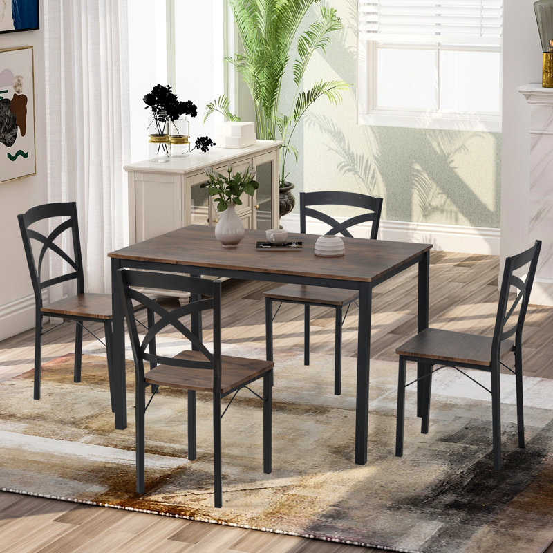 Ensemble repas pour 4 personnes Tello, Brun