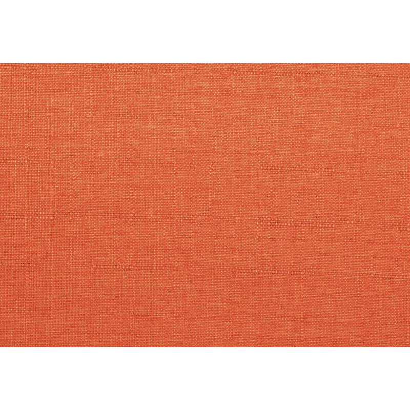 Chaise d'appoint au fini noyer avec siège rembourré en mousse orange, structure en bois massif pour la maison en tissu texturé, salon