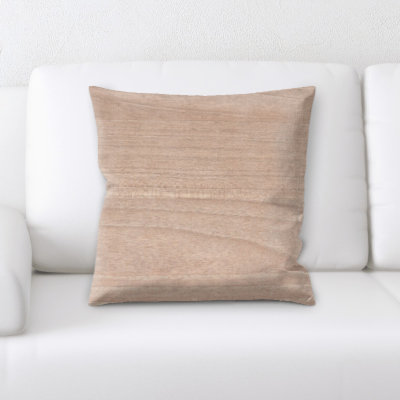 Gosser Wooden Textures Throw Pillow