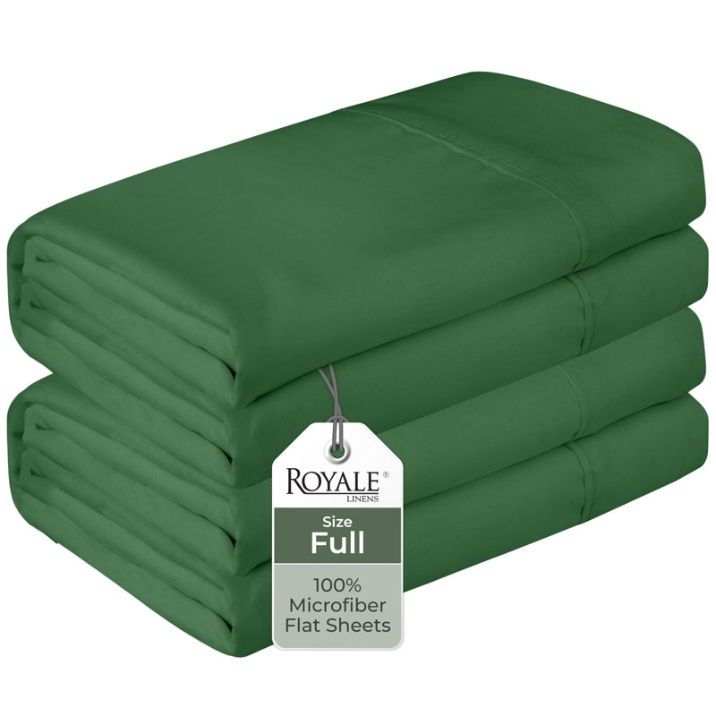 Ensemble de 2 ensembles de literie Royale | Dessus supérieurs | Microfibre douce | Infroissable et résistant aux taches | pour table de massage dortoir hôpital | Vendu séparément