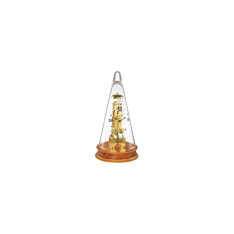 Traditional Analogue Mechanical Tabletop Clock, Cherry tree