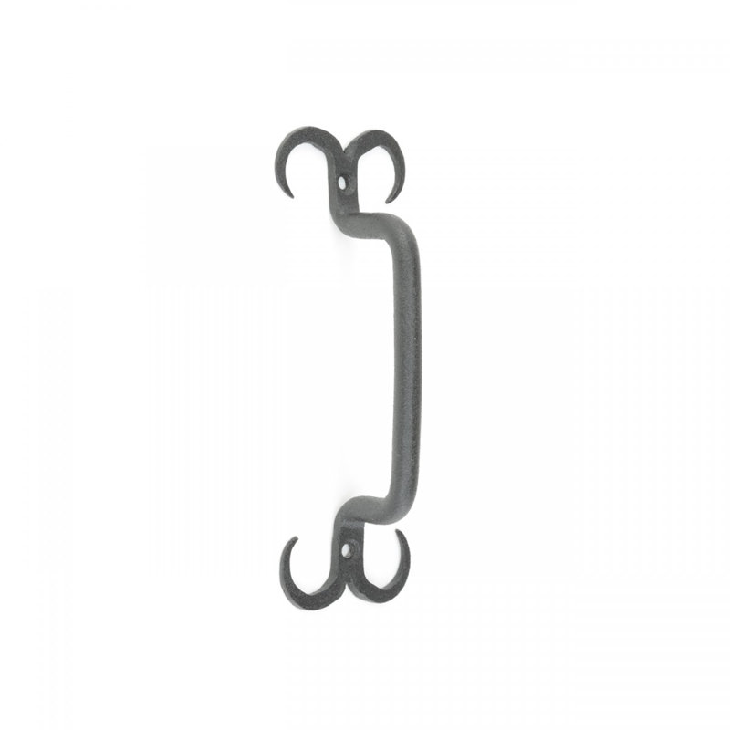 Rustic Iron Bar Pull with RSF Finish and Mounting Hardware