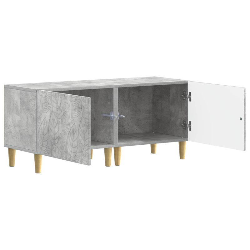 Unfinished with Fireplace Included, Concrete Grey