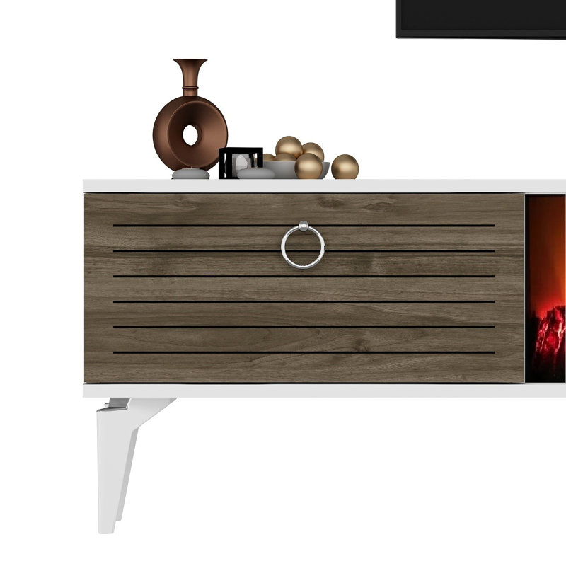 Keikei Unfinished TV Stand, Natural