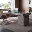 Bureau rectangulaire à 6 tiroirs en bois massif et manufacturé-108977662