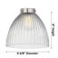 Plafonnier encastré 1 lumière 9,5 po Tallulah-155294244-155294243