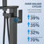 Floor Waterfall Faucet with Diverter
