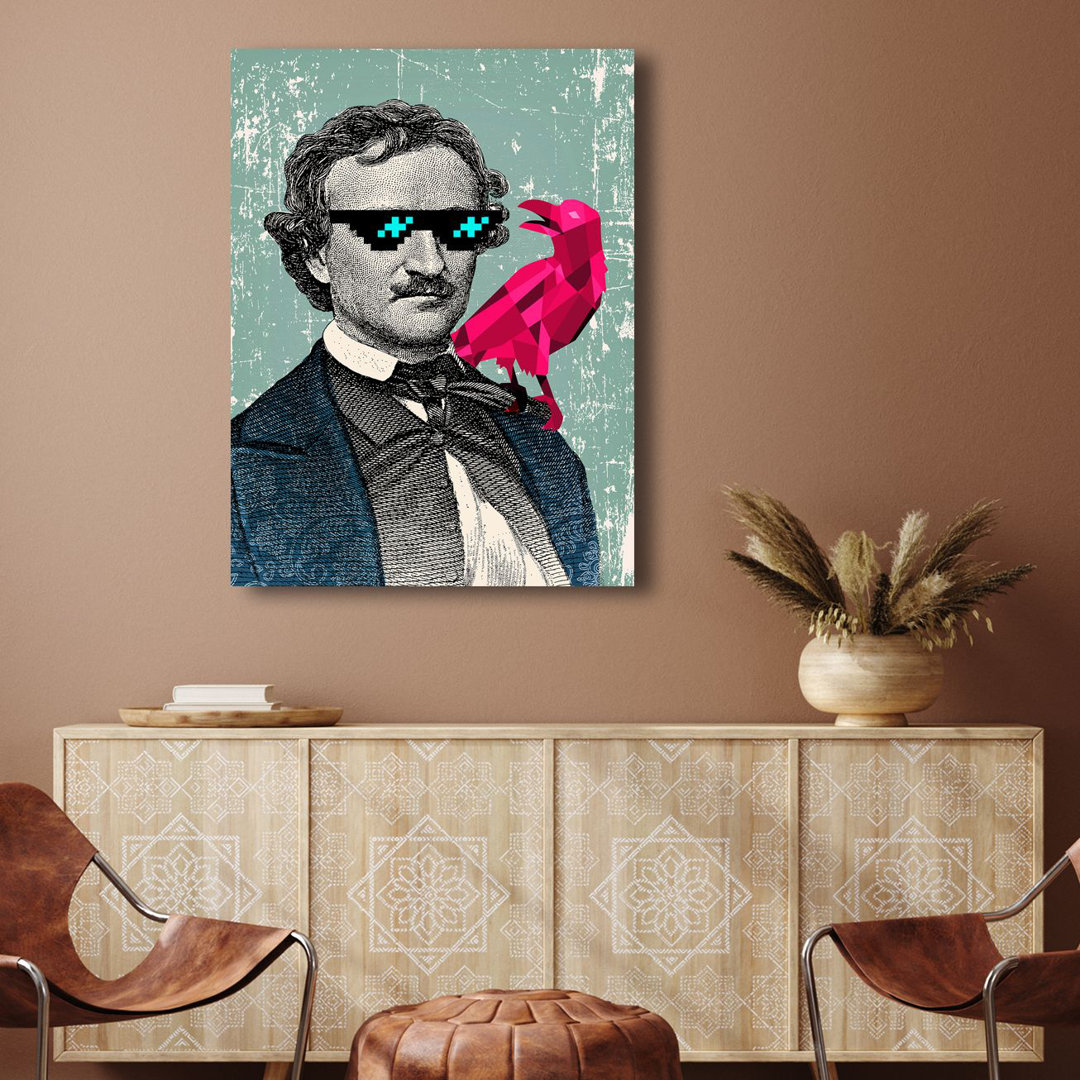 Edgar Allan Poe von Matt Spencer - Kunstdrucke auf Leinwand