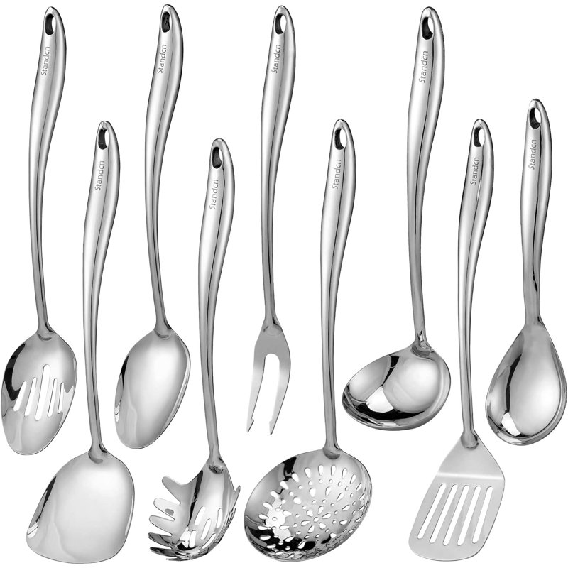 9-piece 304 Stainless Steel Kitchen Utensil Set