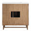 Meuble-lavabo simple 36 po avec plateau en quartz blanc pur Serenity