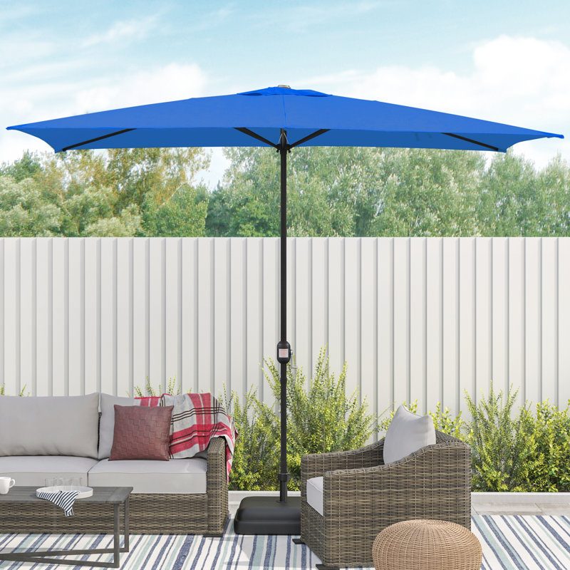 Parasol de marché de patio 118 po Haakon, Bleu