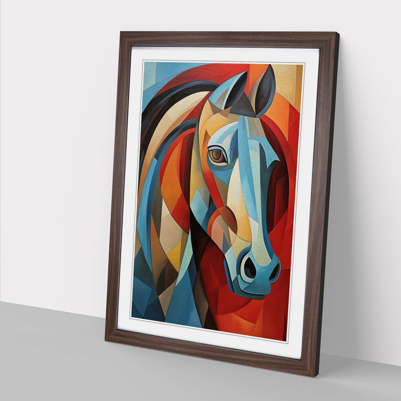 Horse Cubism No.2 - Framed Print