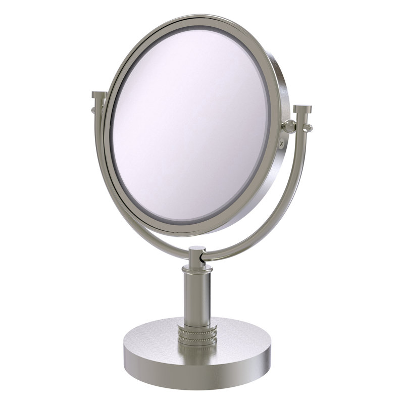 Dolder Metal Mirror, Satin Nickel, 3x