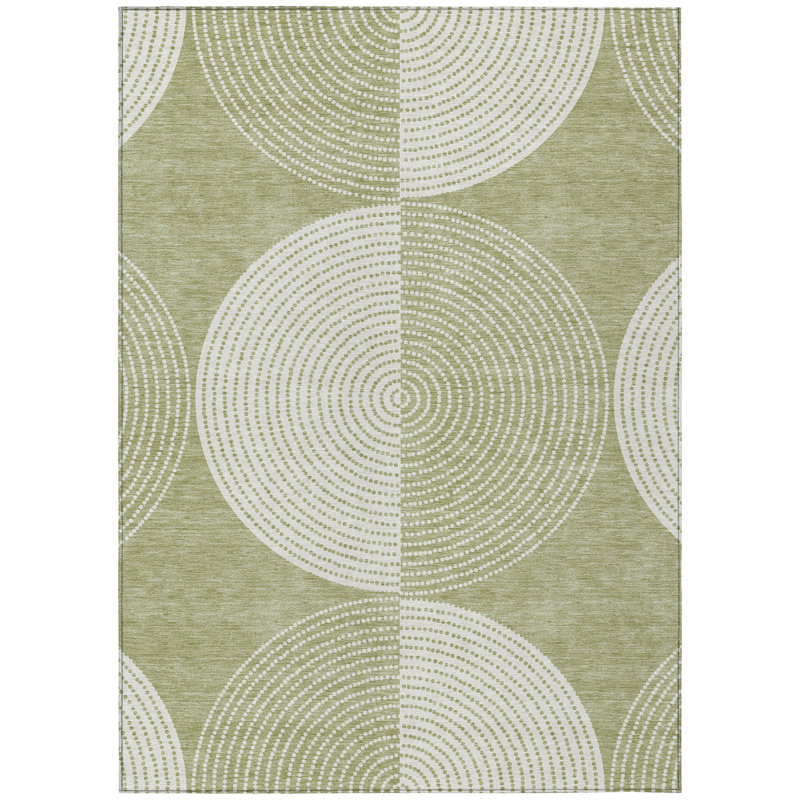 Machine Washable Indoor/Outdoor Jenning ACN2275 Geometric Rug, Rectangle 5' x 7'6"