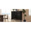Élégant, tissé noir, buffet, conception arquée, rangement réglable multi-couches, cuisine, salon, décoration intérieure
