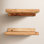 36" Solid Wood Floating Shelf