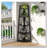70.07" Tall Corner Shelf, 5 Tier Rustic White Corner Bookshelf Bookcase Industrial Corner Ladder Shelf