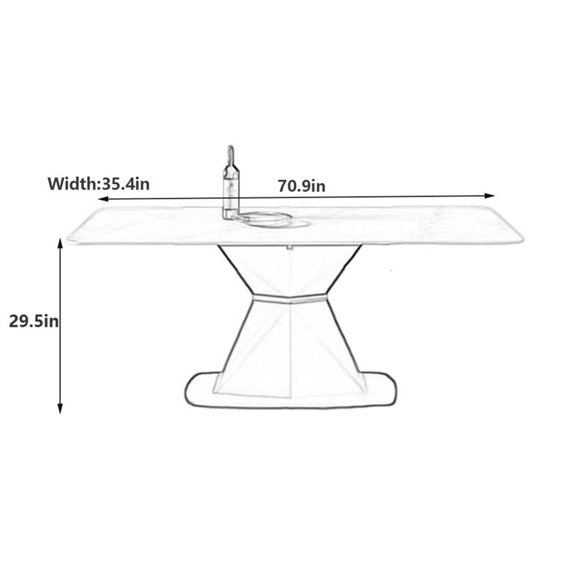 Shareek, 29.5"H x 70.9"L x 35.4"W