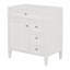 Meuble-lavabo de salle de bain sans lavabo supérieur / armoire de rangement de salle de bain moderne avec 3 tiroirs et un tiroir basculant-113435614