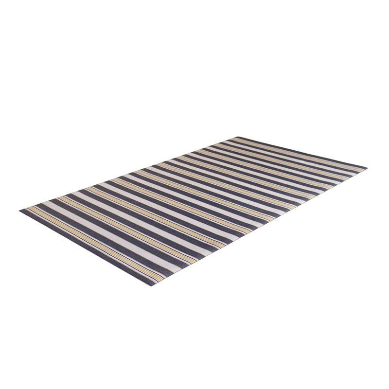 Tapis de cuisine antidérapant Un-Rug, Rectangle 2 pi 10 po x 4 pi 10 po, Jaune, or