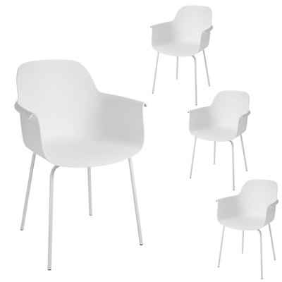 Armchairs Set of 4, Modern Dining Chair, Dining Table Chairs, Dining Cafe Chairs with Metal Legs for Dining Room, Living Room, Restaurant