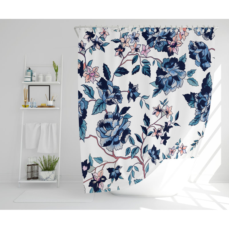 Veilleux Polyester Shower Curtain Set, 168cm H x 168cm W