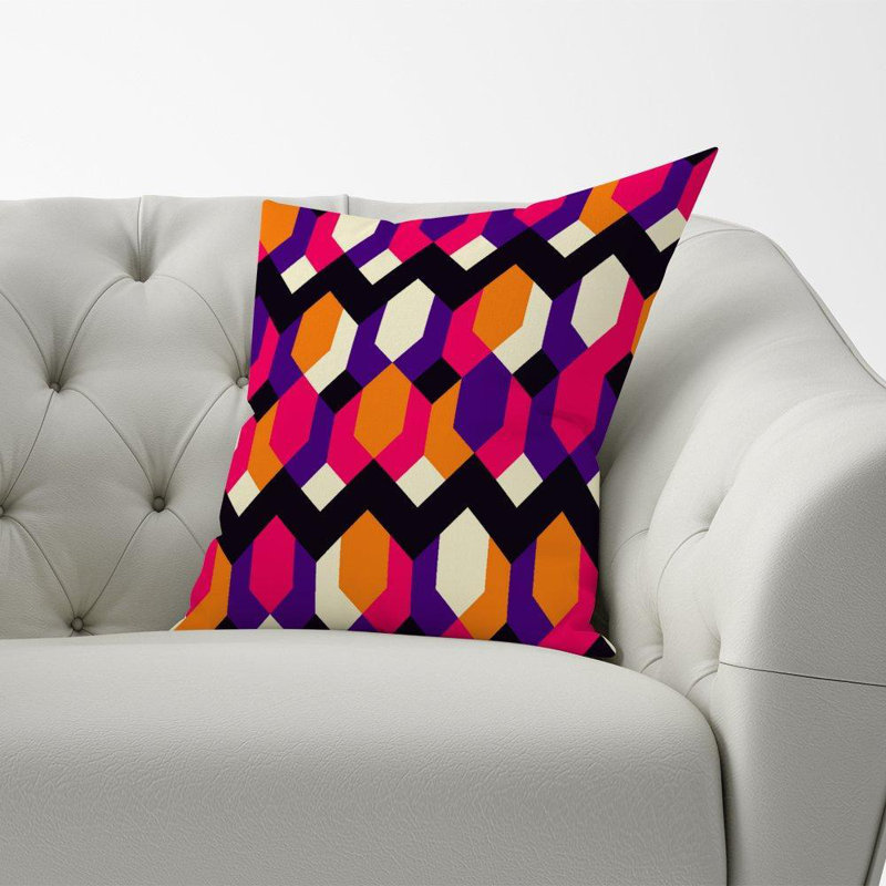 Woodbine Abstract Square Cushion
