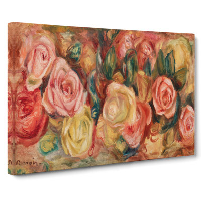 Roses by Pierre-Auguste Renoir - Wrapped Canvas Painting