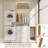 Freestanding Small 24" Closet System With 3 Wood Drawers-2040376576