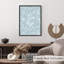 «Botanical Dusty Blue Botanicals», reproduction d'art moderne sans cadre-1778553934