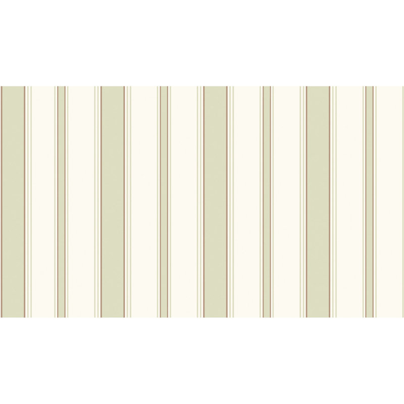 Cambridge Striped Wallpaper Roll, Olive