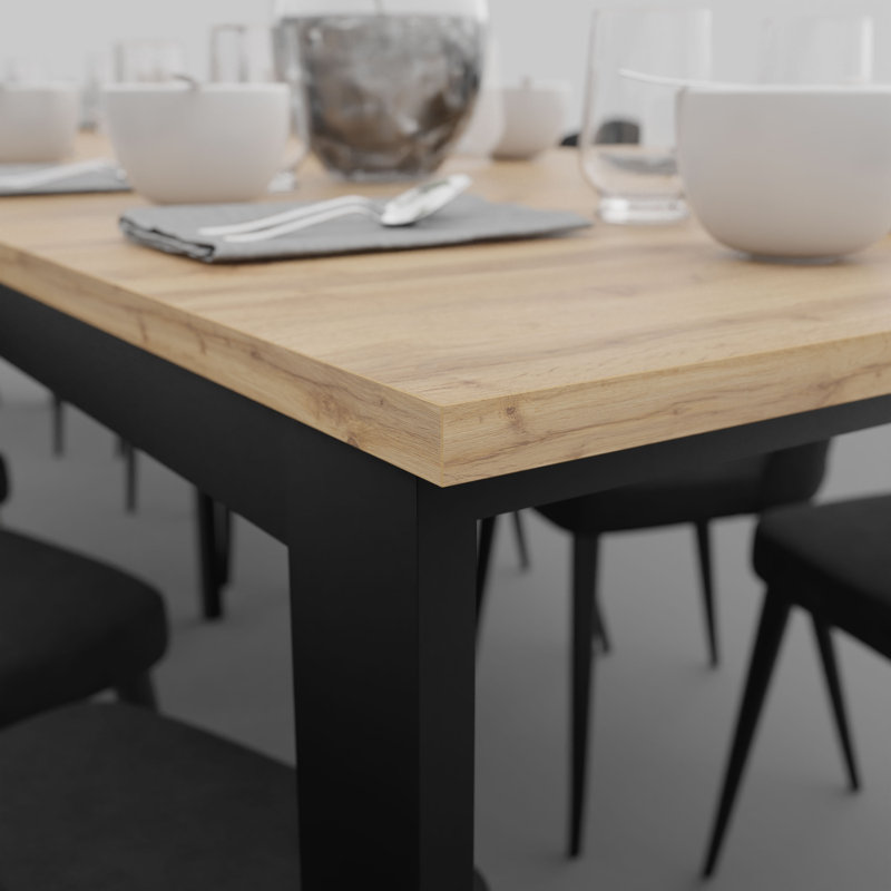 Eillen Extendable Metal Base Dining Table