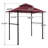 8' x 5' Grill Gazebo, 2-Tier Grill Gazebo, Outdoor BBQ Gazebo Canopy with 2 LED Lights, Double Roof BBQ Gazebo Shelter for Patio, Backyard and More-108786908